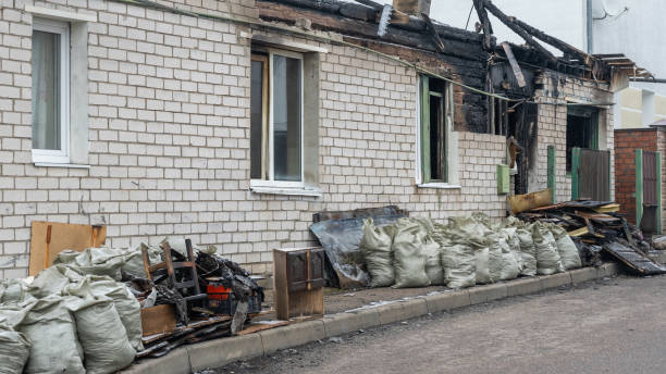 Professional Fire Damage Removal technician working in Springtown, PA